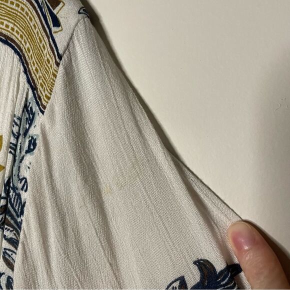 Free People Moonlight Drive Mini Boho Peasant Dress Ivory Small - Picture 6 of 14